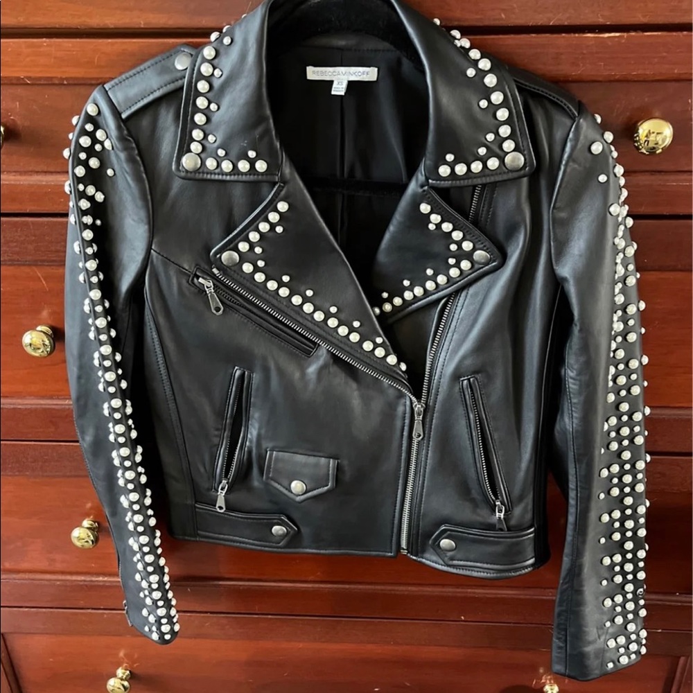 Rebecca minkoff leather jacket